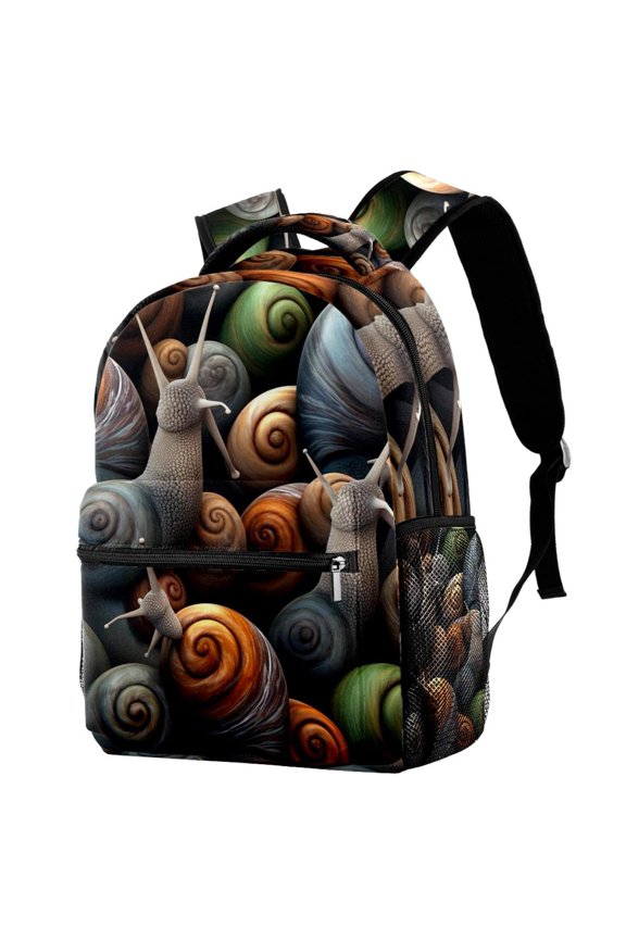 Lightweight Backpack Snails School Bag Travel Laptop Daypack for Men Women Casual Rucksack