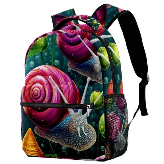 Lightweight Backpack Snails School Bag Travel Laptop Daypack for Men Women Casual Rucksack