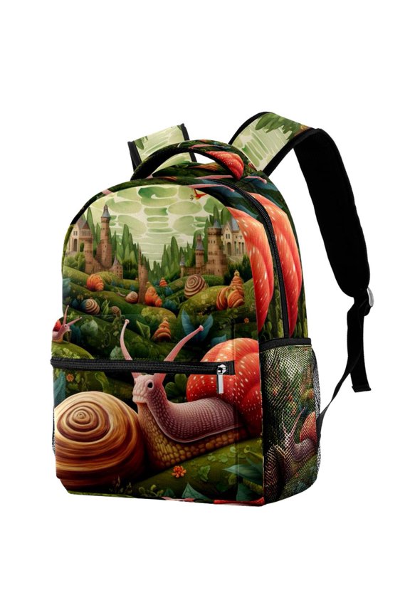 Lightweight Backpack Snails School Bag Travel Laptop Daypack for Men Women Casual Rucksack