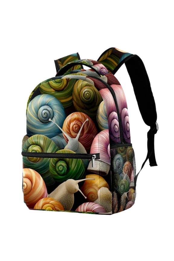Lightweight Backpack Snails School Bag Travel Laptop Daypack for Men Women Casual Rucksack