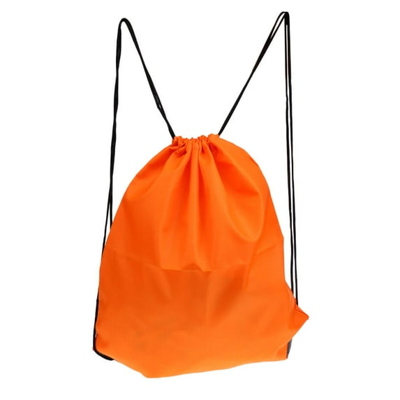 Lightweight Backpack Waterproof Drawstring Bag For Travel Casual Occasion Orange