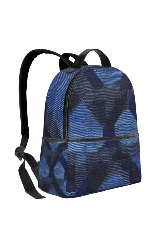 Lightweight Backpack With Adjustable Shoulder Strap Empty Bag Upright 1214.5in For Weekend Holiday Travel Hiking Argyle Plaid Doderblue_3
