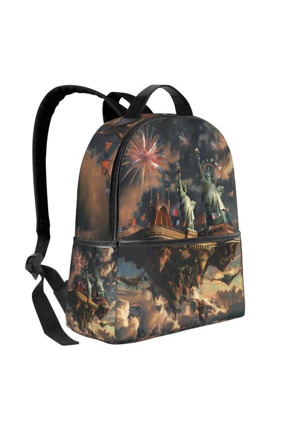Lightweight Backpack With Adjustable Shoulder Strap Empty Bag Upright 1214.5in For Weekend Holiday Travel Hiking Celebrating Independence Day (7)