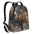 thumbnail image 1 of Lightweight Backpack With Adjustable Shoulder Strap Empty Bag Upright 12×14.5in For Weekend Holiday Travel Hiking Celebrating Independence Day (8), 1 of 5