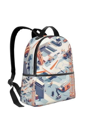 Lightweight Backpack With Adjustable Shoulder Strap Empty Bag Upright 1214.5in For Weekend Holiday Travel Hiking Construction Site
