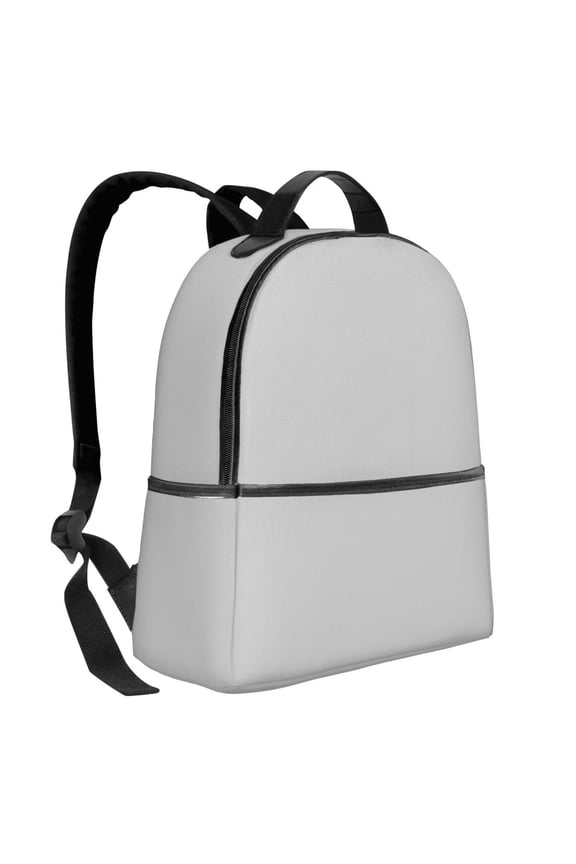 Lightweight Backpack With Adjustable Shoulder Strap Empty Bag Upright 1214.5in For Weekend Holiday Travel Hiking Light Grey