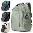 thumbnail image 1 of SYCNB Waterproof Lightweight Travel Backpack for Women, Laptop Backpack with Charging Port for College Student, Airline-Approved Carry On Backpack, Personal Item Travel Bag with Shoe Pouch Gray Green, 1 of 8
