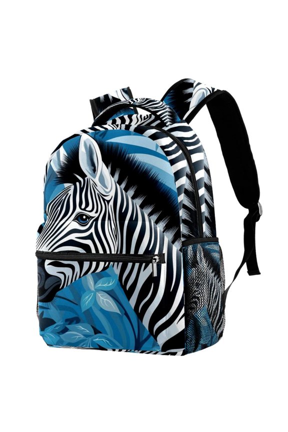 Lightweight Backpack Zebra School Bag Travel Laptop Daypack for Men Women Casual Rucksack