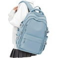 thumbnail image 1 of Lightweight Backpack for Women, Large Laptop Travel Backpack Casual Daypack College Bag Rucksack for Men. White, 1 of 7