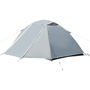 Lightweight Backpacking 2 Person Tent, Pole Camping Tent with Extendable Vestibule for Gear Storage, Easy Setup Outdoor Shelter for Hiking & Travel