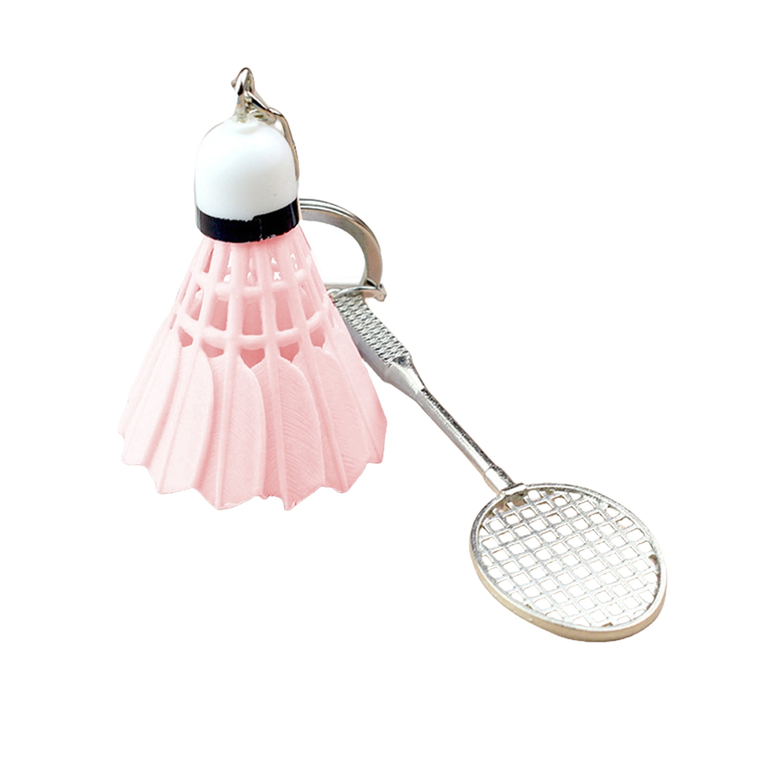 Lightweight Badminton and Racket Key Holder Sports Themed Keyring ...