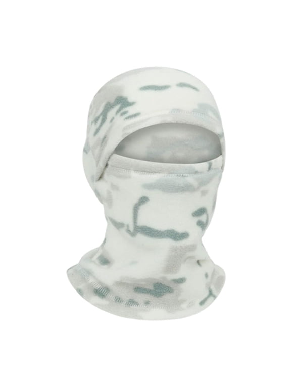Lightweight Balaclava Ski Mask, Thin Full Face Cover Hood for Snowboarding Cycling Windproof, Breathable Under , Unisex White