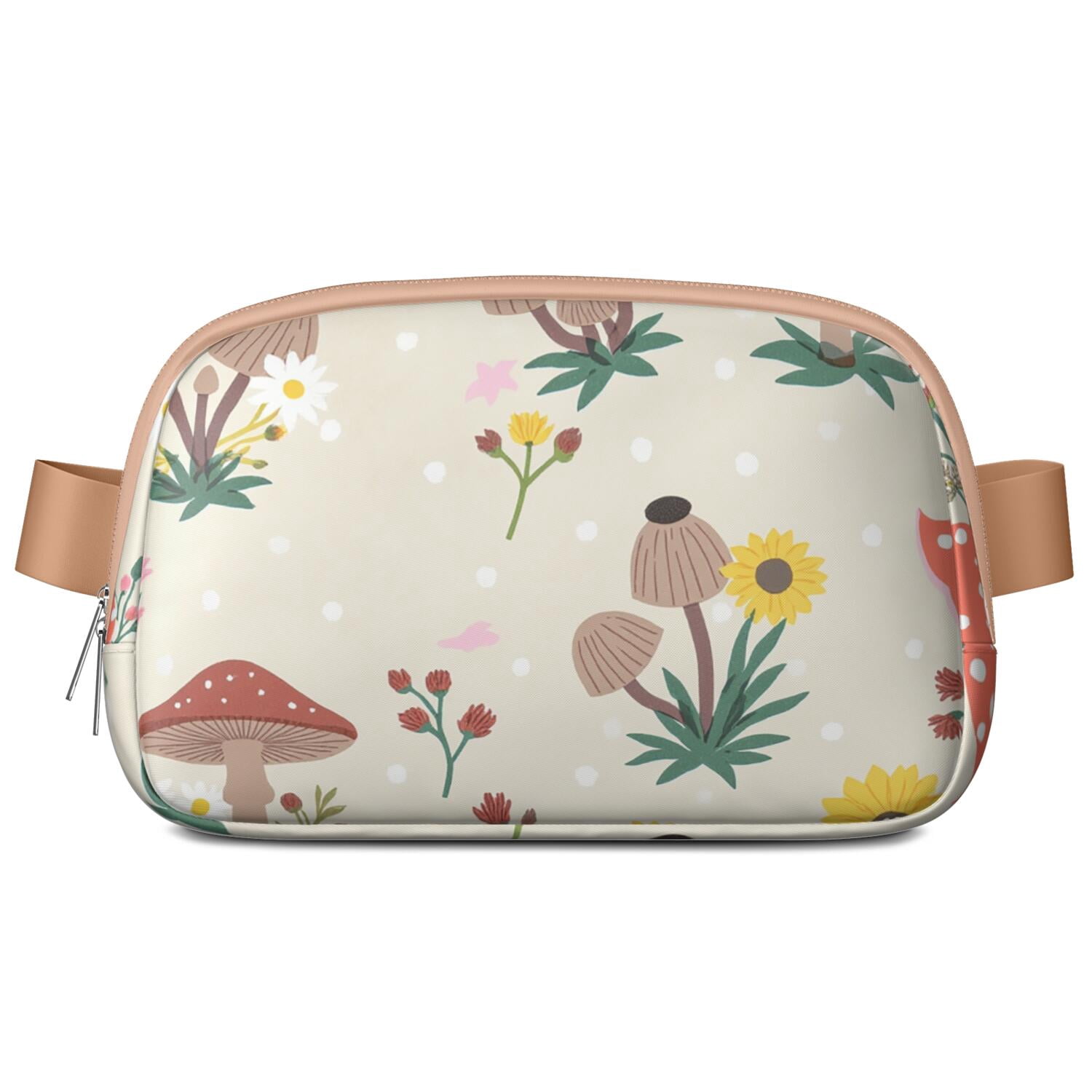 Lightweight Belt Bag Adjustable Belt Bag for Traveler Fashion Waist Packs Running Workout Hiking Travel Fanny Pack Mushroom
