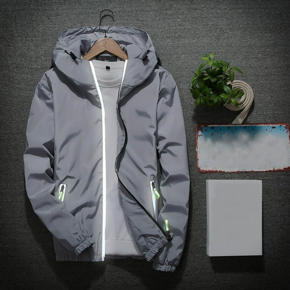 Lightweight Bomber Jackets for Men Full Zip Lightweight Jackets Long Sleeve Windproof Outdoor Jackets