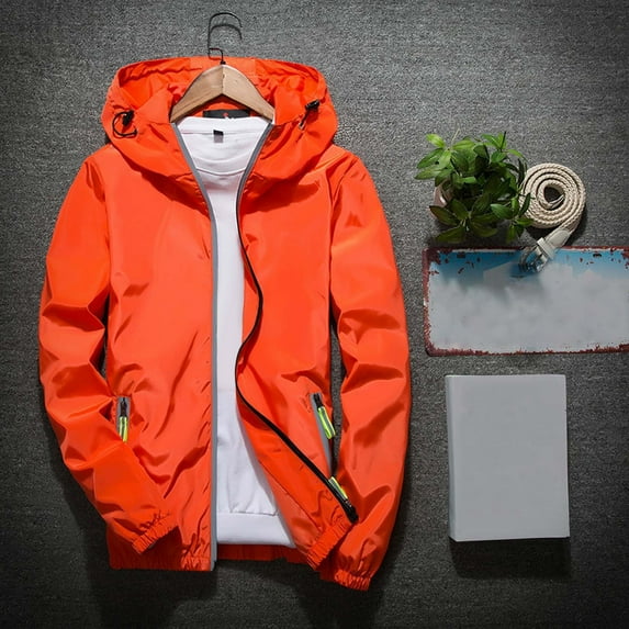 Lightweight Bomber Jackets for Men Full Zip Lightweight Jackets Long Sleeve Windproof Outdoor Jackets