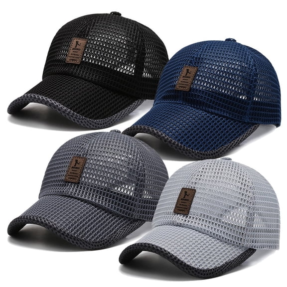 Lightweight & Breathable Baseball Cap for Summer Mesh Hat Men Trucker Women Running Golf Sports Cool Flat Cold