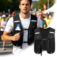 thumbnail image 1 of Lightweight Breathable Mesh Running Hydration Vest with Water Bottle Pockets, Adjustable Reflective Jogging Backpack Vest for Marathon Trail Running Cycling Outdoor Sports in Four Available Colors, 1 of 5