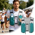 thumbnail image 1 of Lightweight Breathable Mesh Running Hydration Vest with Water Bottle Pockets, Adjustable Reflective Jogging Backpack Vest for Marathon Trail Running Cycling Outdoor Sports in Four Available Colors, 1 of 5
