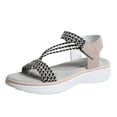 thumbnail image 1 of Lightweight Breathable Platform Sandals with Elastic Straps for Women Casual Fashion Thick Sole Outdoor Comfort, 1 of 9