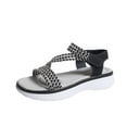 thumbnail image 1 of Lightweight Breathable Platform Sandals with Elastic Straps for Women Casual Fashion Thick Sole Outdoor Comfort, 1 of 9
