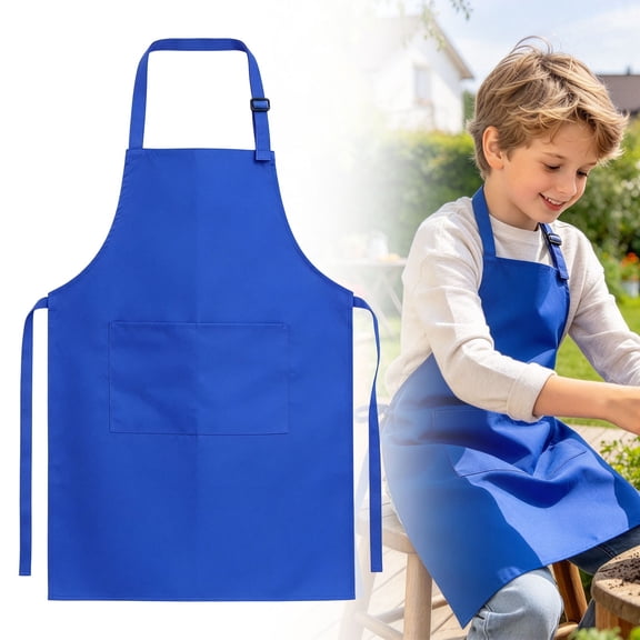 Lightweight Breathable Printed Cooking Apron For Junior Learners — Ergonomic Cut, Soft Breathable Fabric and Adjustable Straps for Daily Kitchen Use and Cooking Classes