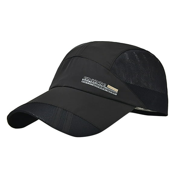 Lightweight Breathable Sports Cap Adjustable Mesh Panel Running Hat Quick Dry Unisex Outdoor Baseball Cap for Men and Women