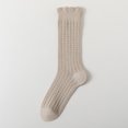 thumbnail image 1 of Lightweight Breathable White Summer Mid-Calf Socks for Women (One Size, 5 Pairs), 1 of 7
