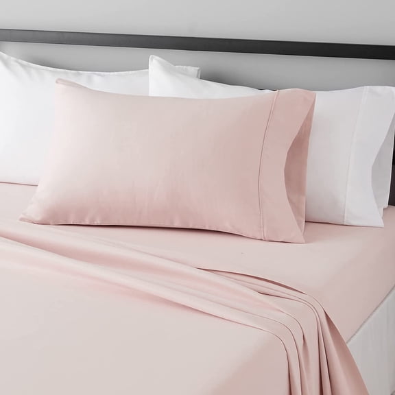 Lightweight Breathable, Wrinkle Resistant Microfiber 4-Piece Bed Sheet Set with 14-Inch Deep Pockets, Full, Dutch Blue, Solid