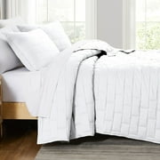 Lightweight Brickyard Embroidered 3-piece Brickyard Quilt Set by Southshore Fine Linens