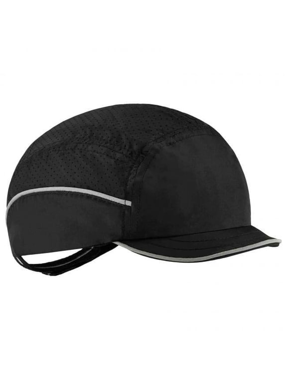 Lightweight Bump Cap Hat - Black - Long Brim - Impact-Resistant Protection