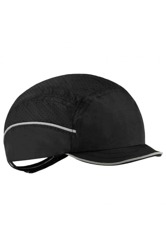 Lightweight Bump Cap Hat - Black - Micro Brim - EN 812 Compliant