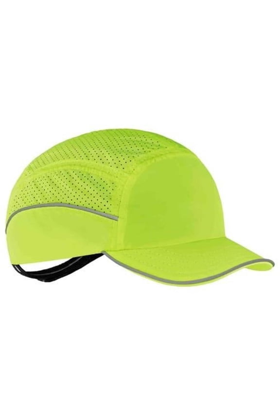 Lightweight Bump Cap Hat - Lime - Short Brim - Impact-Resistant Protection