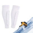 thumbnail image 1 of Lightweight Calf Compression Sleeve with Honeycomb Pads Shin Guards Ski Shin Pads for Ski Football Soccer, 1 of 6