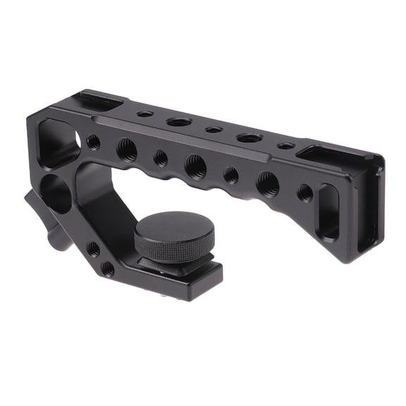 Lightweight Camera Top Handle with 1/4in 3/8in Screw Holes for Enhances Stability and Comfort Action Camera Handle