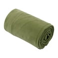 thumbnail image 1 of Lightweight Camping Blanket Outdoor Warm Cushion Sleeping Sack Sheet Emergency Soft Fleece Sleeping Bag Liner for Hiking Backpacking Adult Dark Green, 1 of 1