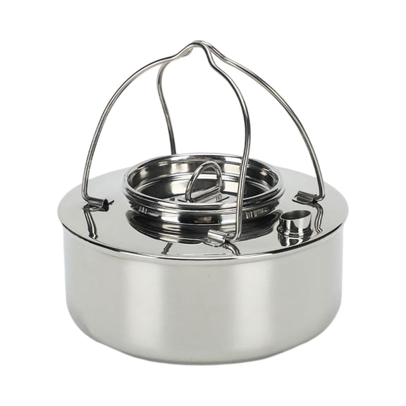 Lightweight Camping Kettle Teapot Camping Cookware Outdoor Kettle Outdoor Coffee Argent