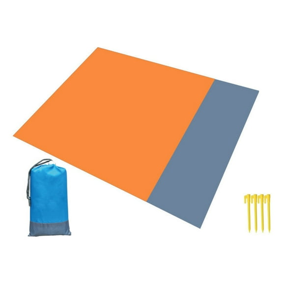 Lightweight Camping Waterproof Moisture Sand Resistant Beach Picnics Pad for 1-6 Adults, Pocket Foldable Easy Carrying