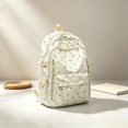thumbnail image 1 of Lightweight Campus Style Backpack with Floral Print Large Capacity Shoulder Design 2026 Back to School Backpack for Daily(Yellow), 1 of 5