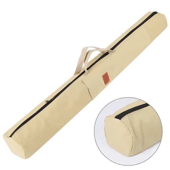 Lightweight Canvas Fishing Rod Bag Fishing Tackle Storage Bag With Umbrella Compartment Large Capacity Shoulder Hand Carry Fishing Gear Bag Outdoor Sports Camping Hiking