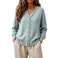 thumbnail image 1 of Lightweight Cardigan Sweaters for Women 2026 Slim Fit Soft Knit Button-Down Outwear, Classic Fit Open-Front Knitted Coats Layering Piece for Fall, Winter & Office Wear Going Out Tops, Light Green, 1 of 6