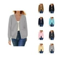 thumbnail image 1 of Lightweight Cardigan Sweaters for Women 2025 Long Sleeve V Neck Button Knit Sweater Cardigans with Pockets, 1 of 7