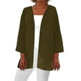 thumbnail image 1 of Lightweight Cardigans Sevevn Womens Summer Fall Solid Color Cardigan Long Sleeve Loose Cover Up Casual Blouse, 1 of 5