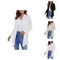 thumbnail image 1 of Lightweight Cardigans for Women 2025 Fall Long Sleeve Casual Open Front Drape Long Cardigan Outerwear, 1 of 8