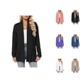 thumbnail image 1 of Lightweight Cardigans for Women 2025 Short Sleeve Casual Open Front Oversized Cardigan with Pockets Outerwear, 1 of 5