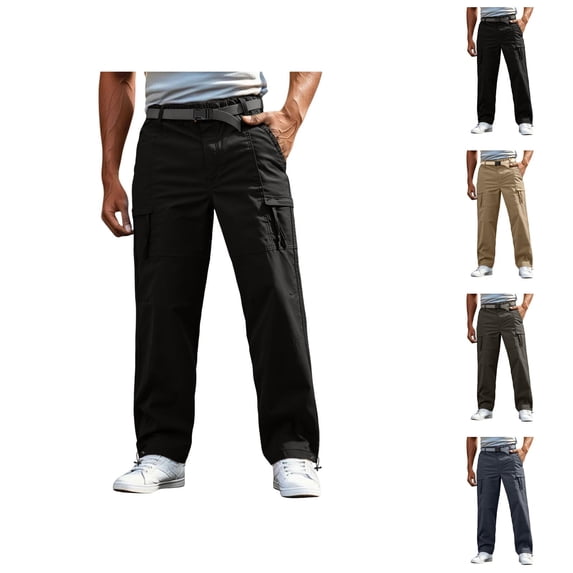 Lightweight Cargo Pants for Men Outdoor Casual Durable Hiking Work Utility Pants with Pockets Trousers