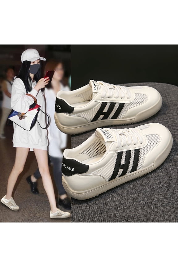 Lightweight Casual Footwear for Women, fashion platform walking sneakers, non-slip sturdy sole, soft flexible upper, simple versatile shoes for work, walk and daily life.