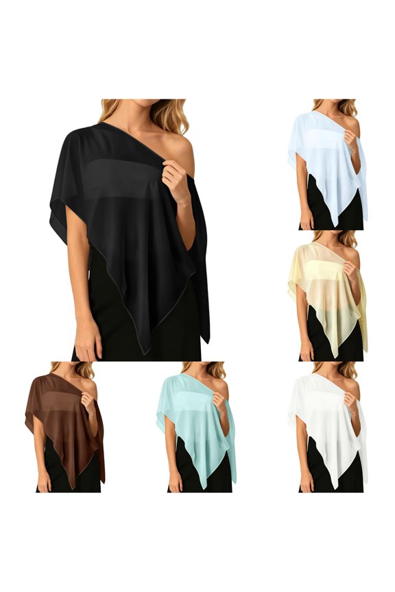 Lightweight Chiffon Wrap for Summer Beach Cover Up Soft Flowy Shawl Breathable Sun Scarf Versatile Evening Stole Dressy 1920s Kimono for Women Blanket Scarf Jacket with and Scarf for Women