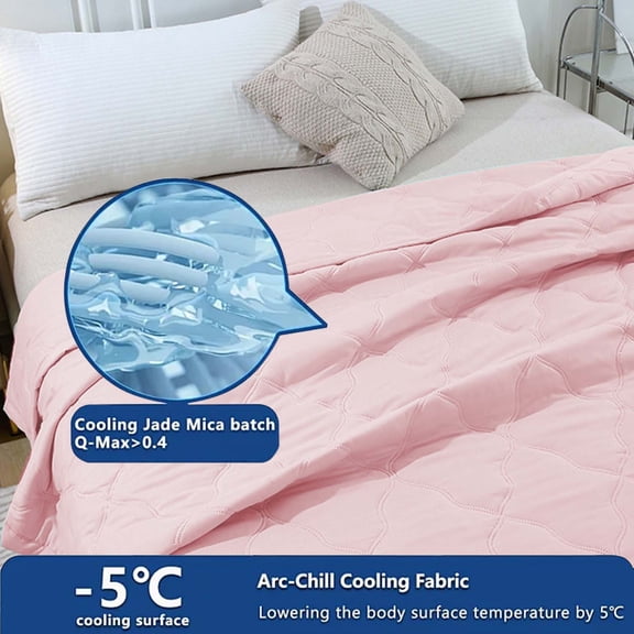 Lightweight Comforter,Blanket Comforter,Cool Blanketair Conditioning Quilt,Lightweight Queen Comforter - Quilted Comforters Queen Size for All Season Soft Cozy Quilt Blanket(Pink 60*40IN)