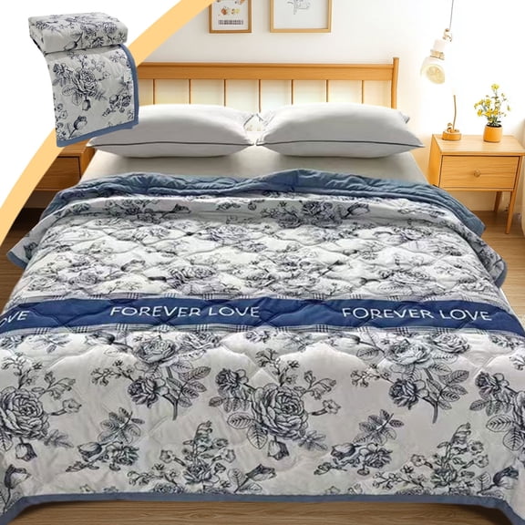 Lightweight Comforter,Blanket Comforter,Lightweight Queen Comforter - Quilted Comforters Queen Size for All Season Soft Cozy Quilt Blanket Down Alternatives Bedding(60*40IN B)