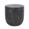 thumbnail image 1 of Lightweight Concrete Barrel Side Table for Indoor Outdoor Use, 15.5" Accent Table, 1 of 8